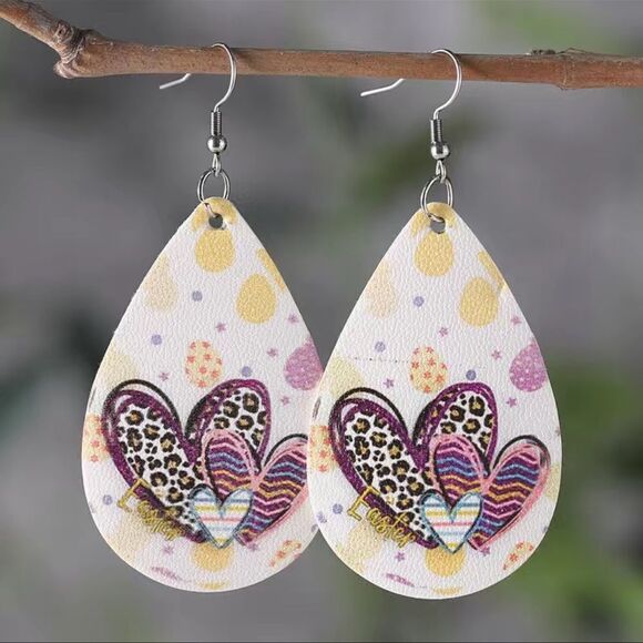 Easter Teardrop Earrings - Picture 1 of 1